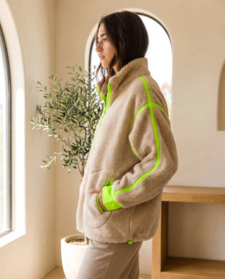 Della Half-Zip Pullover for Women – Oatmeal