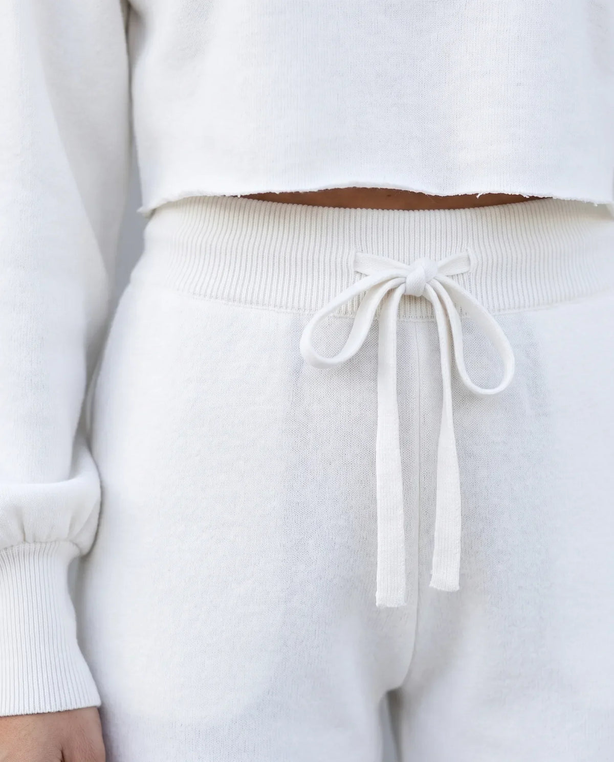 Cleo Knit Sweater & Pants Set for Women – White