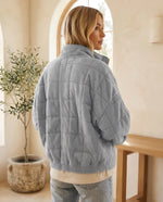Marlowe Lightweight Quilted Jacket for Women – Light Grey