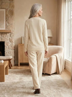 Odette Fine Knit Cardigan for Women - Button Front V-Neck - White | Auburn Row