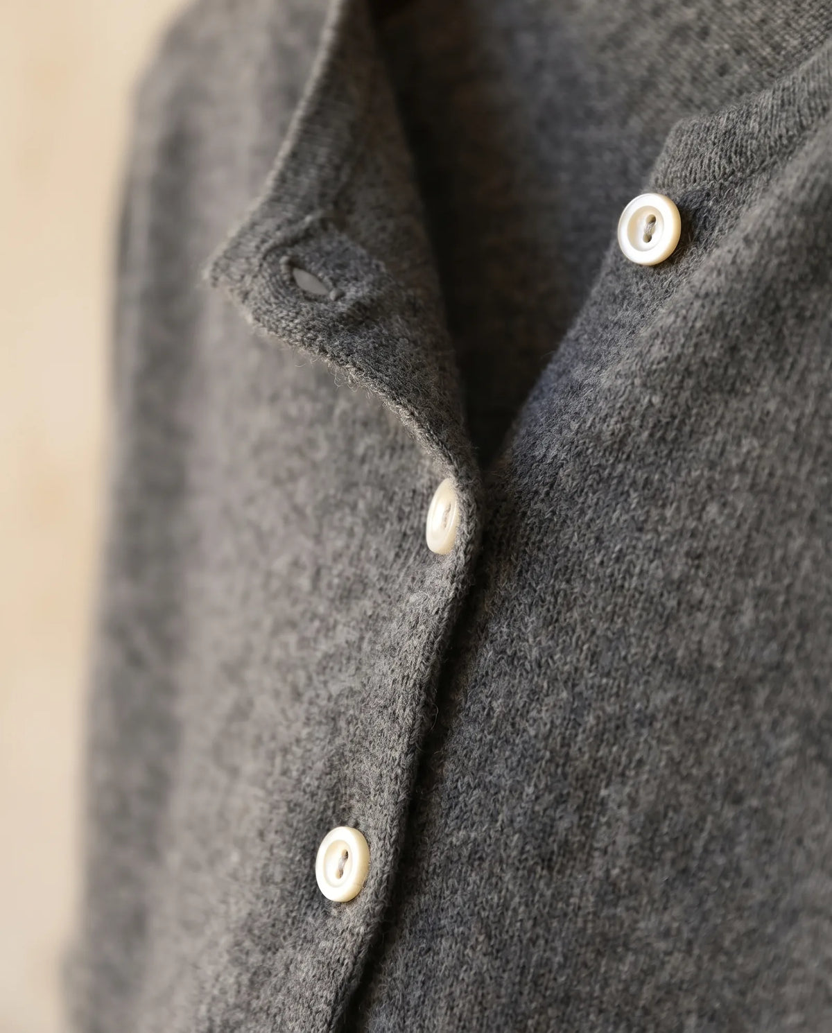 Rosalind Asymmetric Button Cardigan for Women – Charcoal
