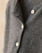 Rosalind Asymmetric Button Cardigan for Women – Charcoal