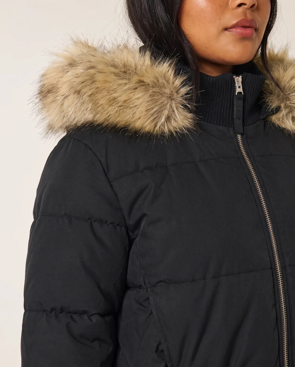 Blythe Puffer Jacket for Women - Cropped Hooded Zip-Up