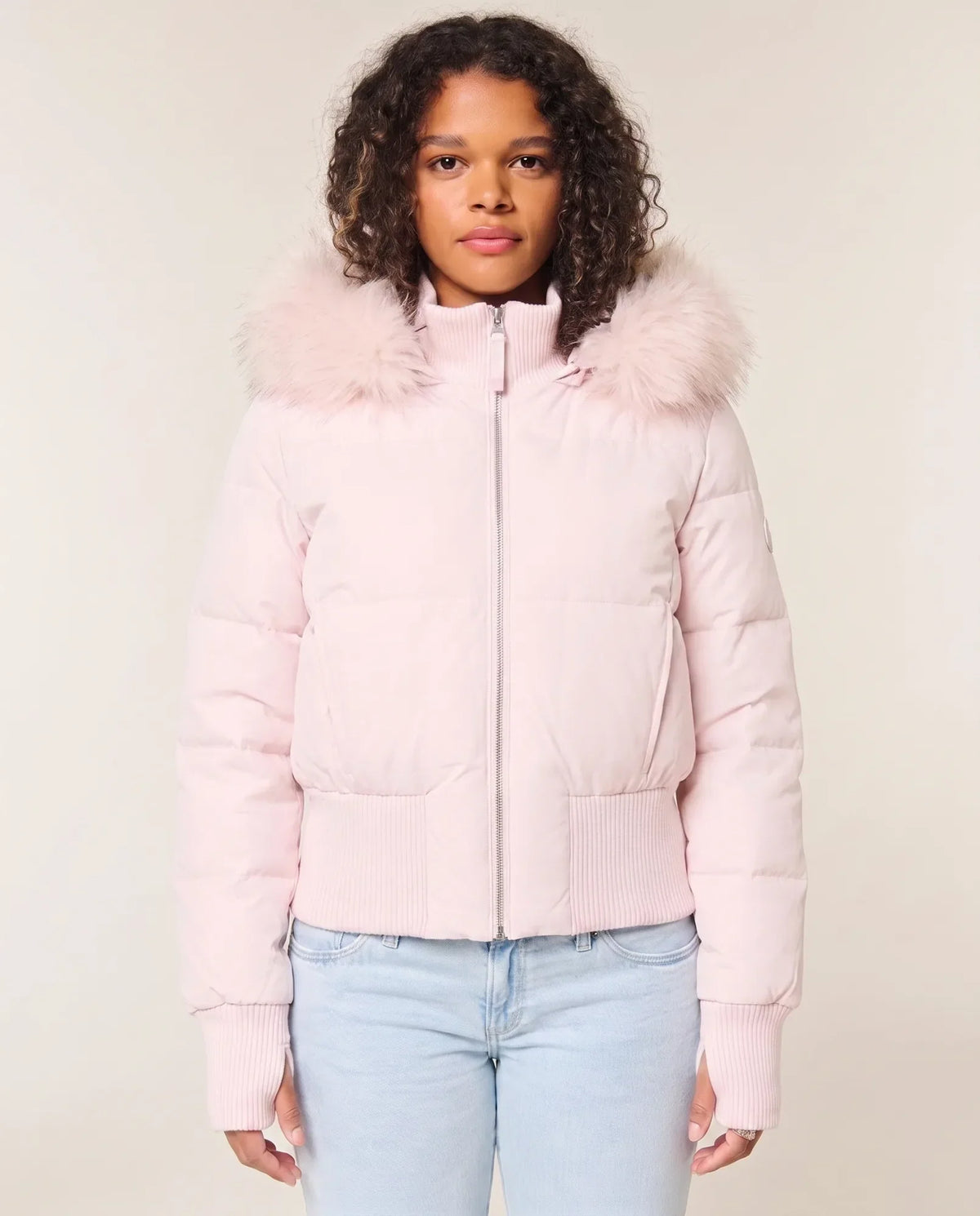 Blythe Puffer Jacket for Women - Cropped Hooded Zip-Up