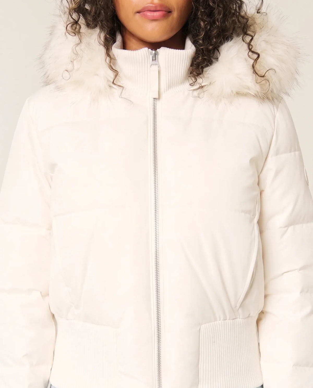 Blythe Puffer Jacket for Women - Cropped Hooded Zip-Up