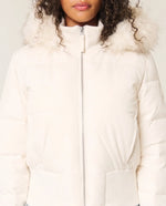 Blythe Puffer Jacket for Women - Cropped Hooded Zip-Up