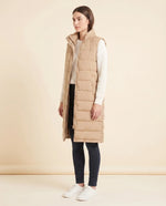 Esme Puffer Vest for Women - Longline Hooded Sleeveless