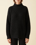Fern Turtleneck Sweater for Women - Oversized Chunky Knit Drop Shoulder