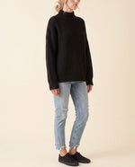 Fern Turtleneck Sweater for Women - Oversized Chunky Knit Drop Shoulder