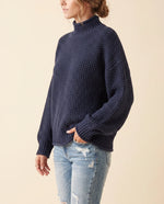 Fern Turtleneck Sweater for Women - Oversized Chunky Knit Drop Shoulder