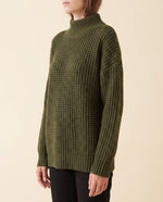 Fern Turtleneck Sweater for Women - Oversized Chunky Knit Drop Shoulder
