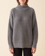 Fern Turtleneck Sweater for Women - Oversized Chunky Knit Drop Shoulder