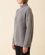 Fern Turtleneck Sweater for Women - Oversized Chunky Knit Drop Shoulder
