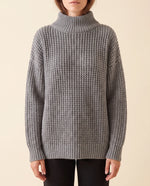 Fern Turtleneck Sweater for Women - Oversized Chunky Knit Drop Shoulder