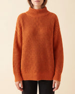 Fern Turtleneck Sweater for Women - Oversized Chunky Knit Drop Shoulder