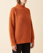 Fern Turtleneck Sweater for Women - Oversized Chunky Knit Drop Shoulder