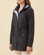 Mira Trench Coat for Women - Hooded Water-Repellent Longline