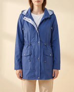 Mira Trench Coat for Women - Hooded Water-Repellent Longline