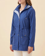 Mira Trench Coat for Women - Hooded Water-Repellent Longline