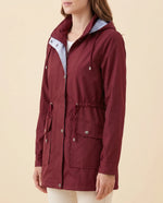 Mira Trench Coat for Women - Hooded Water-Repellent Longline
