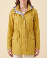 Mira Trench Coat for Women - Hooded Water-Repellent Longline