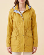 Mira Trench Coat for Women - Hooded Water-Repellent Longline