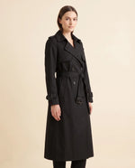 Nell Trench Coat for Women - Double-Breasted Belted Longline