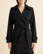 Nell Trench Coat for Women - Double-Breasted Belted Longline