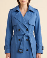 Nell Trench Coat for Women - Double-Breasted Belted Longline