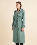 Nell Trench Coat for Women - Double-Breasted Belted Longline