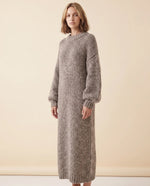 Noelle Maxi Sweater Dress for Women - Chunky Knit Oversized Balloon Sleeve