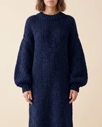 Noelle Maxi Sweater Dress for Women - Chunky Knit Oversized Balloon Sleeve