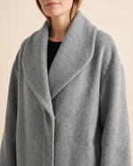 Opal Wrap Coat for Women - Shawl Collar Swing Fit