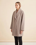 Opal Wrap Coat for Women - Shawl Collar Swing Fit