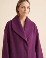 Opal Wrap Coat for Women - Shawl Collar Swing Fit