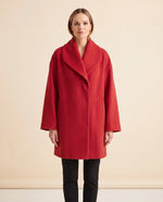 Opal Wrap Coat for Women - Shawl Collar Swing Fit