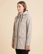 Pearl Hooded Coat for Women - Zip-Up Lined Winter Warm