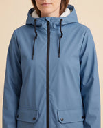 Pearl Hooded Coat for Women - Zip-Up Lined Winter Warm