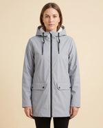 Pearl Hooded Coat for Women - Zip-Up Lined Winter Warm