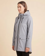 Pearl Hooded Coat for Women - Zip-Up Lined Winter Warm