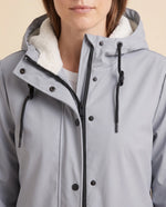 Pearl Hooded Coat for Women - Zip-Up Lined Winter Warm