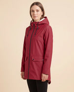 Pearl Hooded Coat for Women - Zip-Up Lined Winter Warm