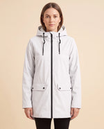 Pearl Hooded Coat for Women - Zip-Up Lined Winter Warm