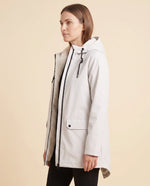 Pearl Hooded Coat for Women - Zip-Up Lined Winter Warm