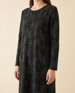 Sloane Midi Dress for Women - Long Sleeve Printed with Pockets