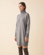 Tess Sweater Dress for Women - Turtleneck Long Sleeve Relaxed