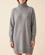 Tess Sweater Dress for Women - Turtleneck Long Sleeve Relaxed