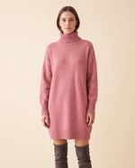 Tess Sweater Dress for Women - Turtleneck Long Sleeve Relaxed