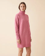 Tess Sweater Dress for Women - Turtleneck Long Sleeve Relaxed