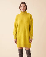 Tess Sweater Dress for Women - Turtleneck Long Sleeve Relaxed